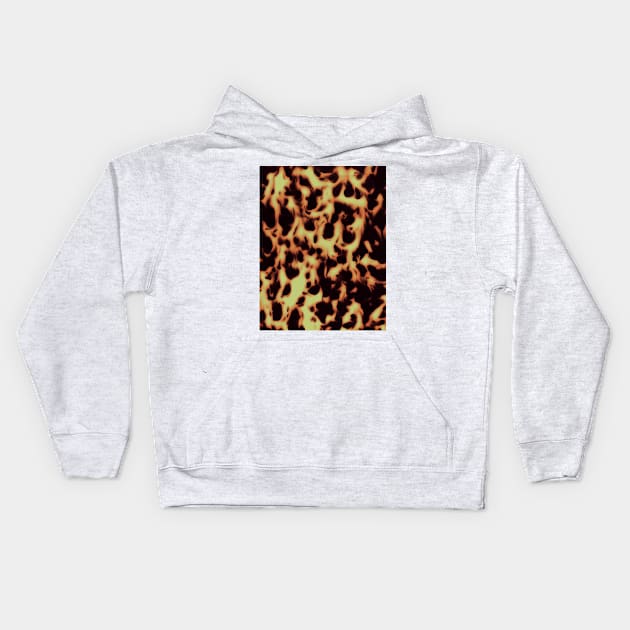 Coffee and Creme Caramel Tortoise Shell Kids Hoodie by wildtribe